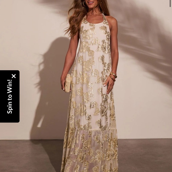 Vici gold maxi dress - Picture 4 of 6